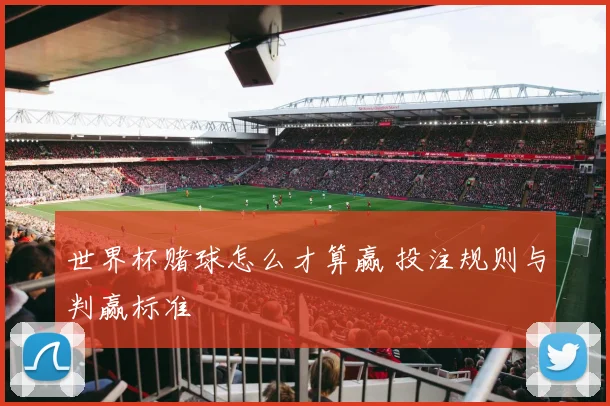 世界杯赌球怎么才算赢 投注规则与判赢标准